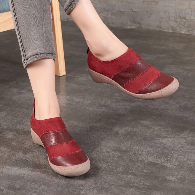 New Women's Leather Retro Casual Shoes