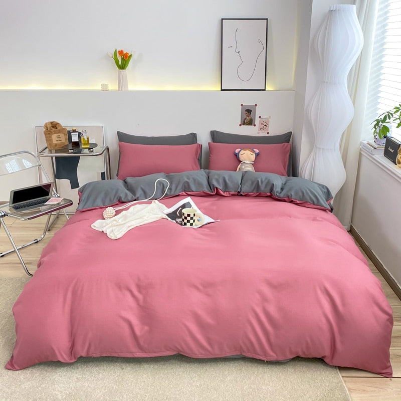 Duvet Cover Solid Color Quilt Cover Tibetan Green King Size Comforter Cover High Quality Skin Friendly Fabric Bedding Cover