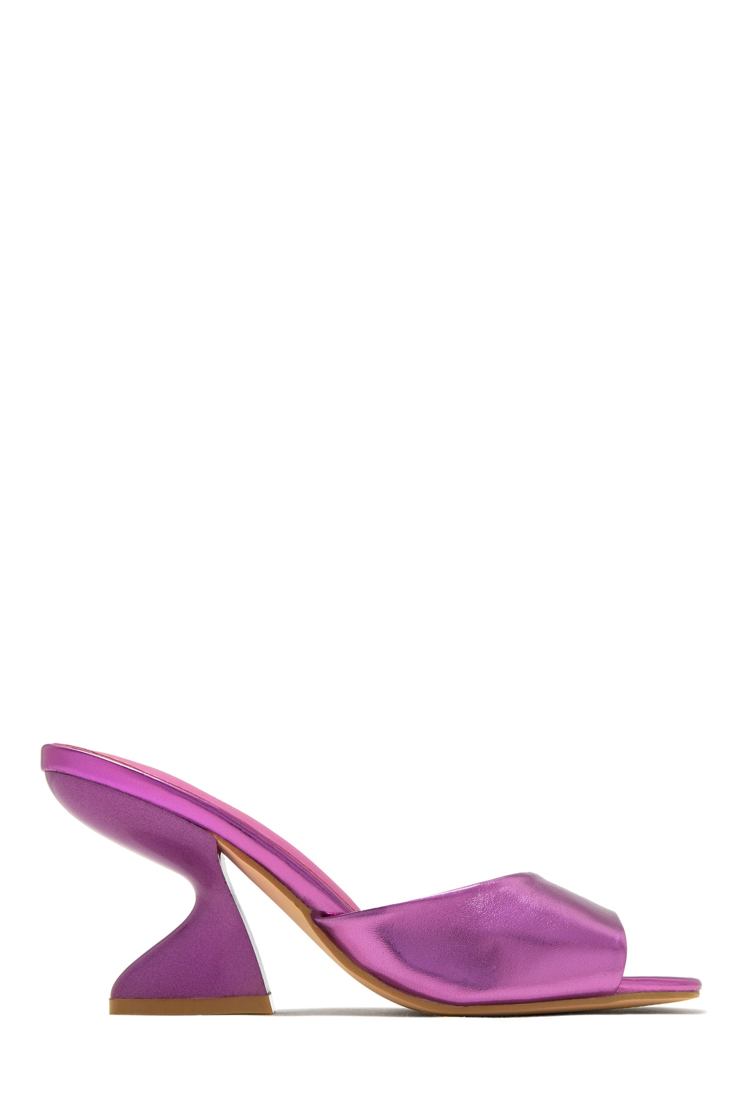 Racquel Mid Heel Mules - Silver